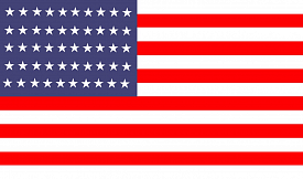 Оранжевый круглый ковер флаг США flag of USA