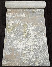 Пушистый ковровая Дорожка LIMAN F163 CREAM-GREEN