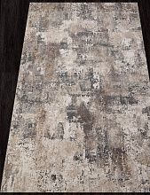 Пушистый круглый ковер SIESTA M032A CREAM / TAUPE