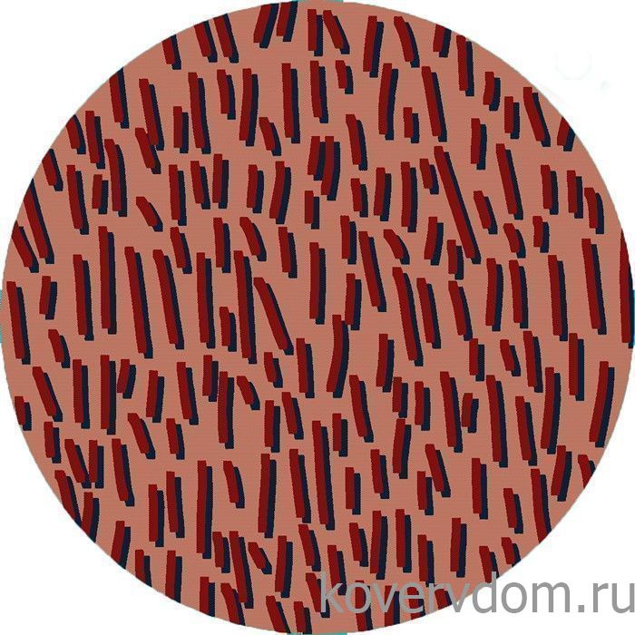 Ковер Абстракция 40173-04 КРУГ терракотовый  Ковер Абстракция 40173-04 КРУГ терракотовый