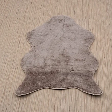 Ковер из Турции с длинным ворсом из искусственного меха Chic 1000A BROWN_3000 шкура