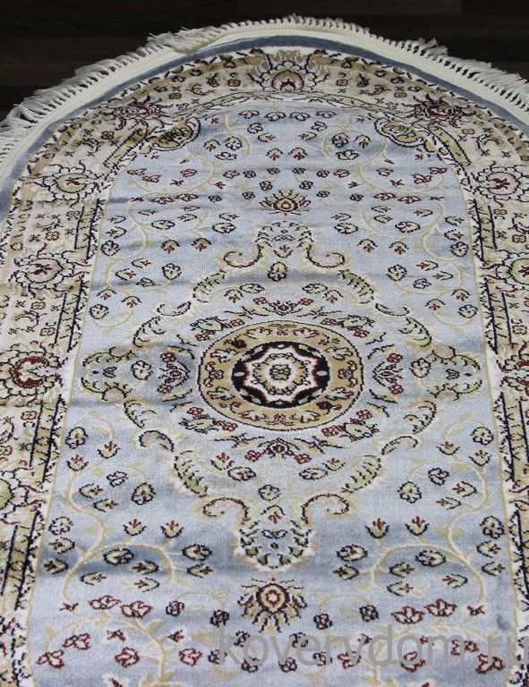 Ковер MASHAD PRESTIGE 02847A L.BLUE / L.BLUE Овал Ковер MASHAD PRESTIGE 02847A L.BLUE / L.BLUE Овал