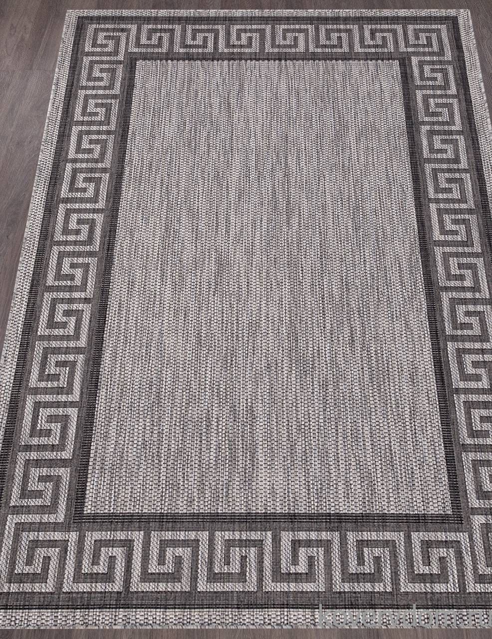 Ковер циновка VEGAS S002 GRAY-BLACK