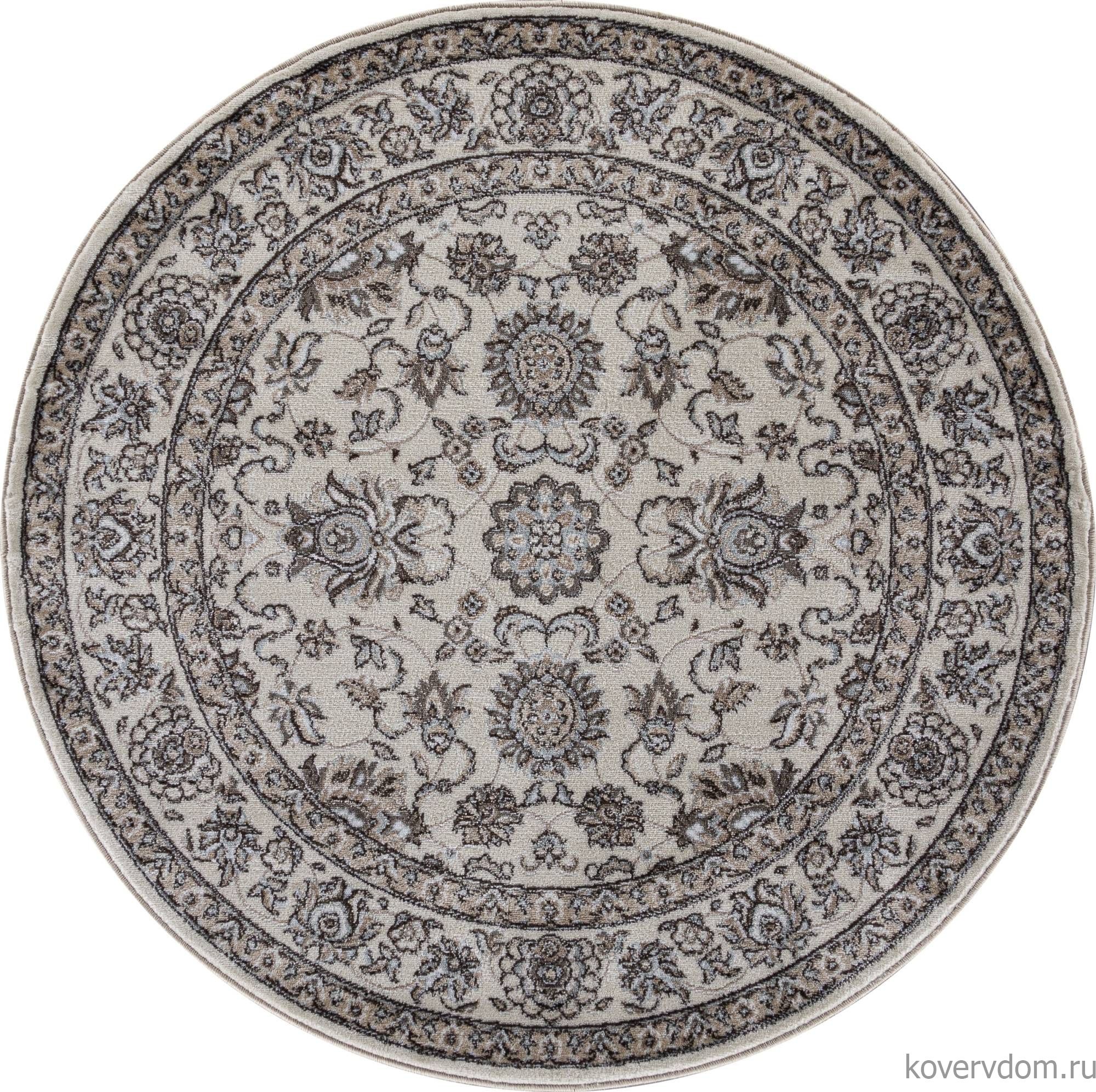 Ковер LUXE L009 CREAM-BROWN Круг