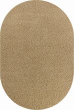 Ковер длинноворсовый бежевый LANA T600 BEIGE 5 Овал