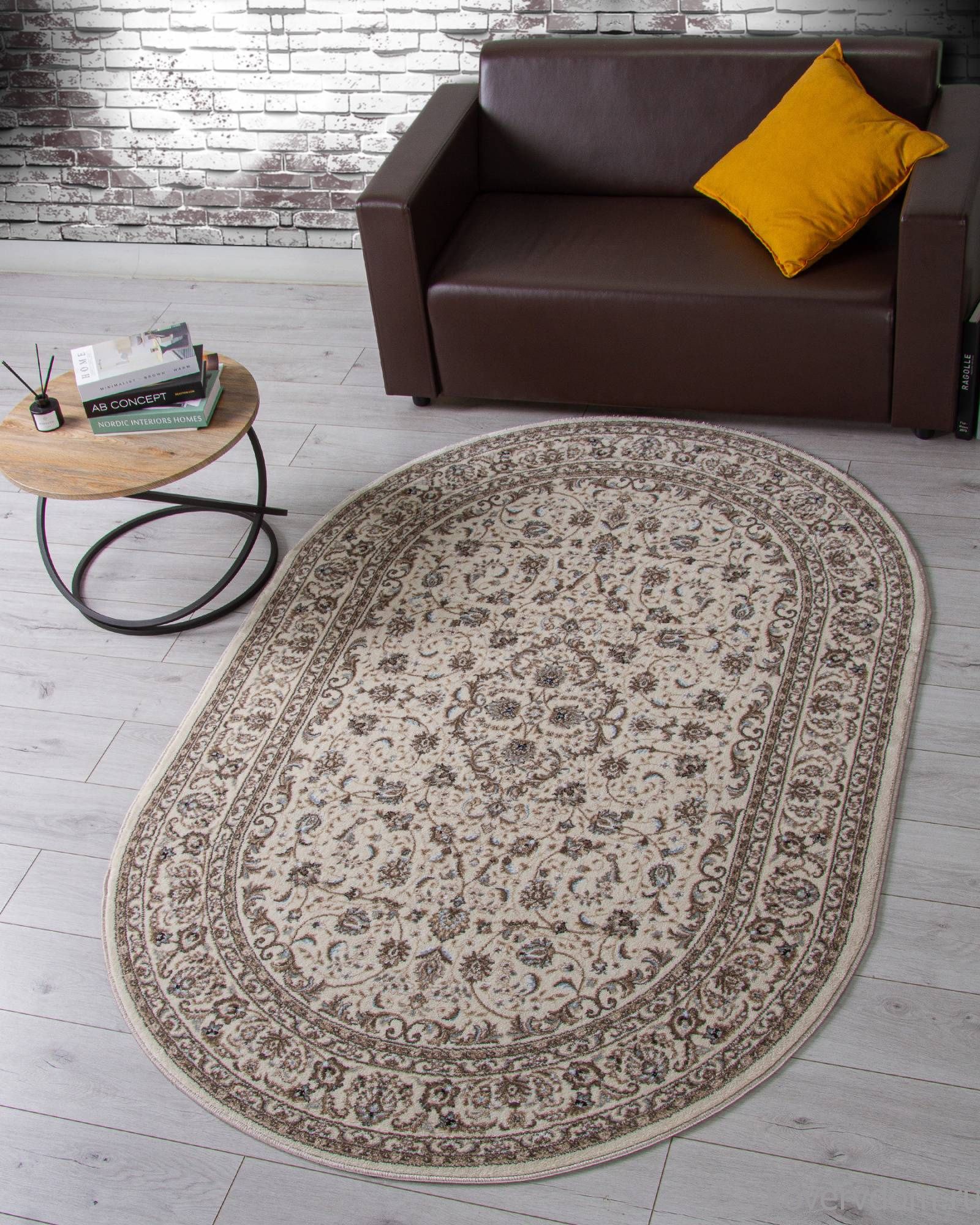 Ковер VALENCIA DELUXE F014 CREAM Овал Ковер VALENCIA DELUXE F014 CREAM Овал