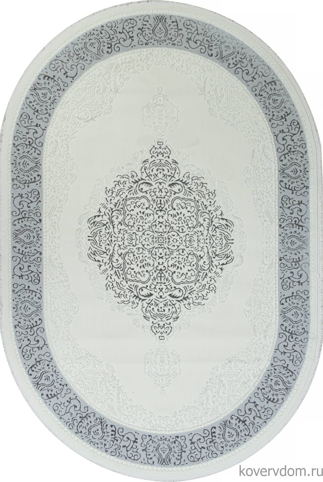 Ковер SAHARA 00759B CREAM HB / GREY FDY Овал Ковер SAHARA 00759B CREAM HB / GREY FDY Овал