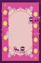 Ковер из полипропилена детский FUNKY-A ANA pink