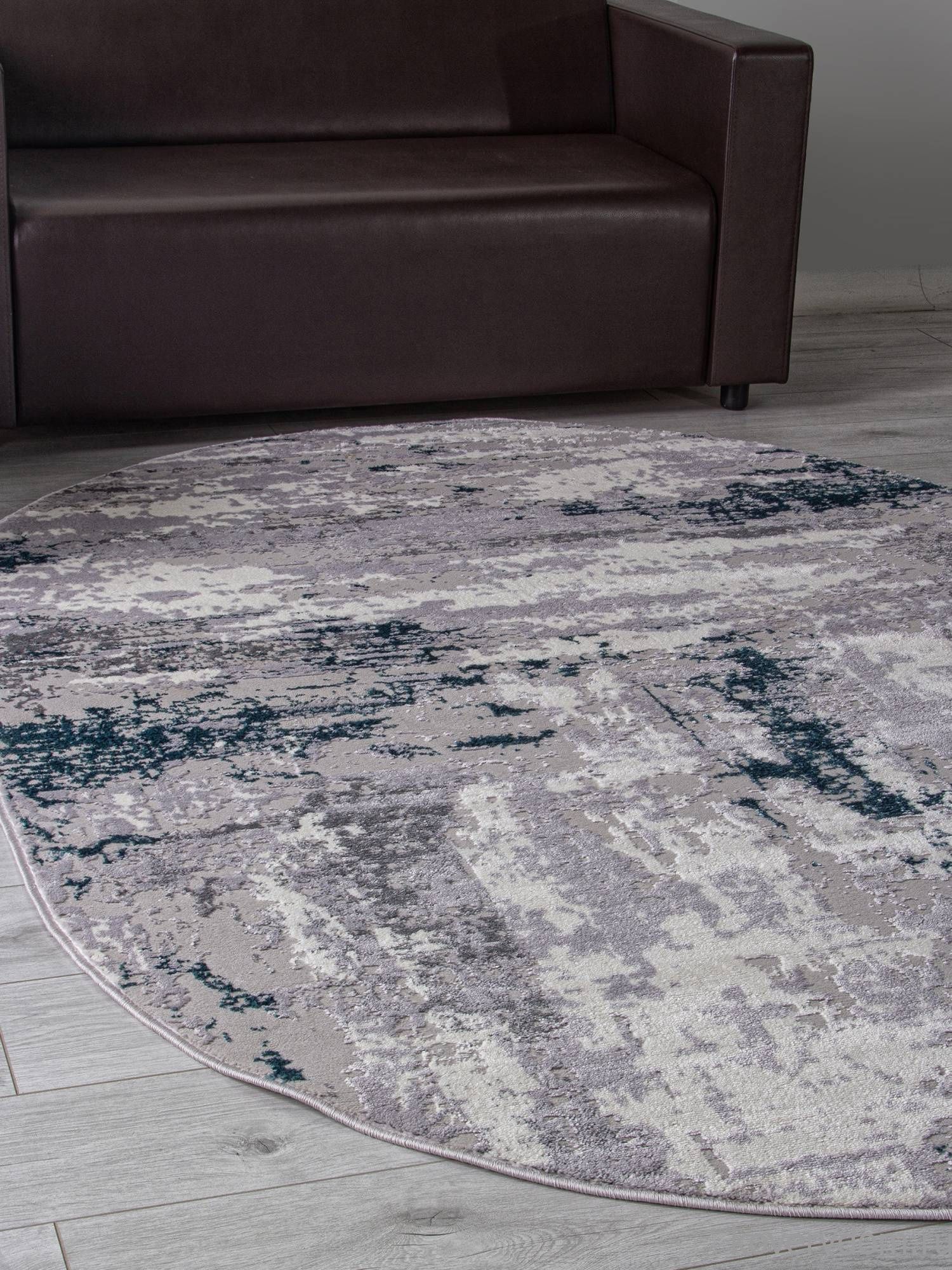 Ковер PALERMO F279 GRAY Овал