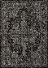 Ковер MERINOS-циновка KAIR-A S129 BLACK-GRAY