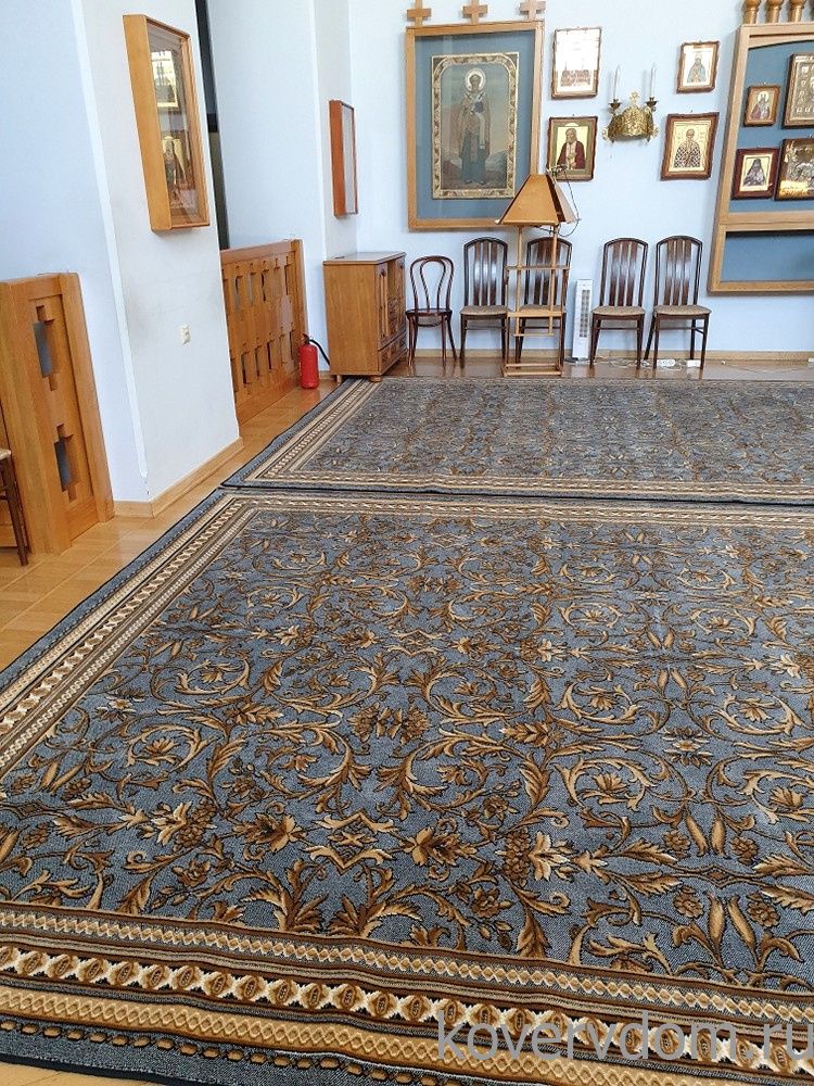 Ковровая композиция в храм 39-38 сине-голубая Ковровая композиция в храм 39-38 сине-голубая