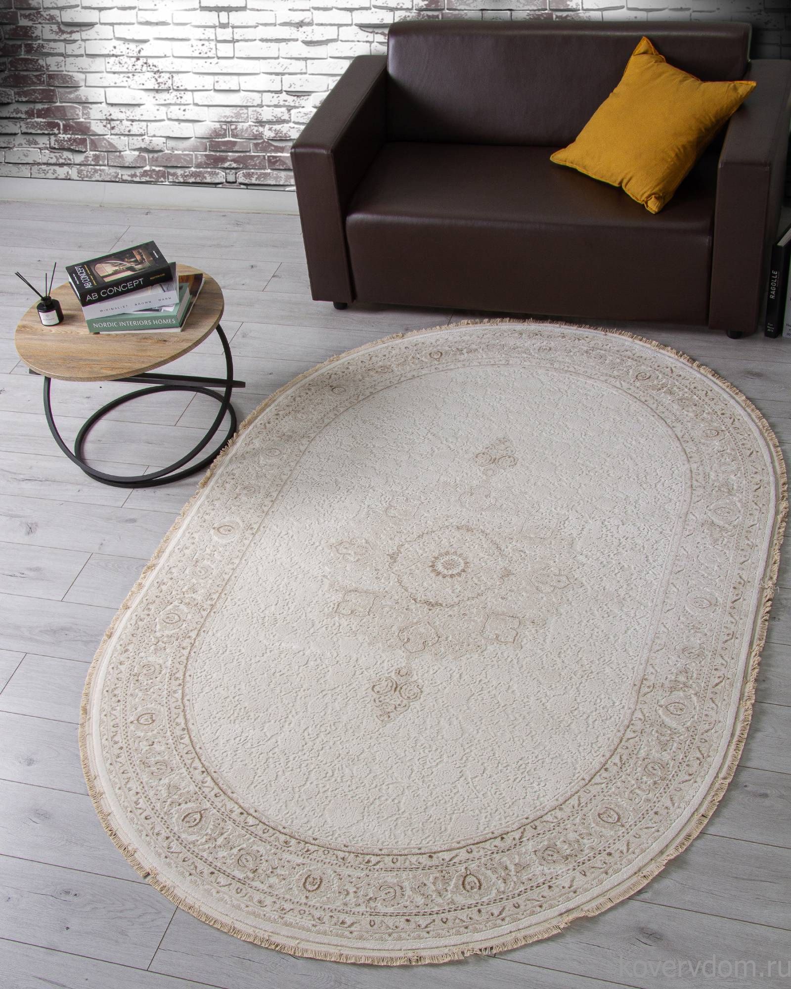 Ковер Jasmine 35901Y CREAM / CREAM Овал