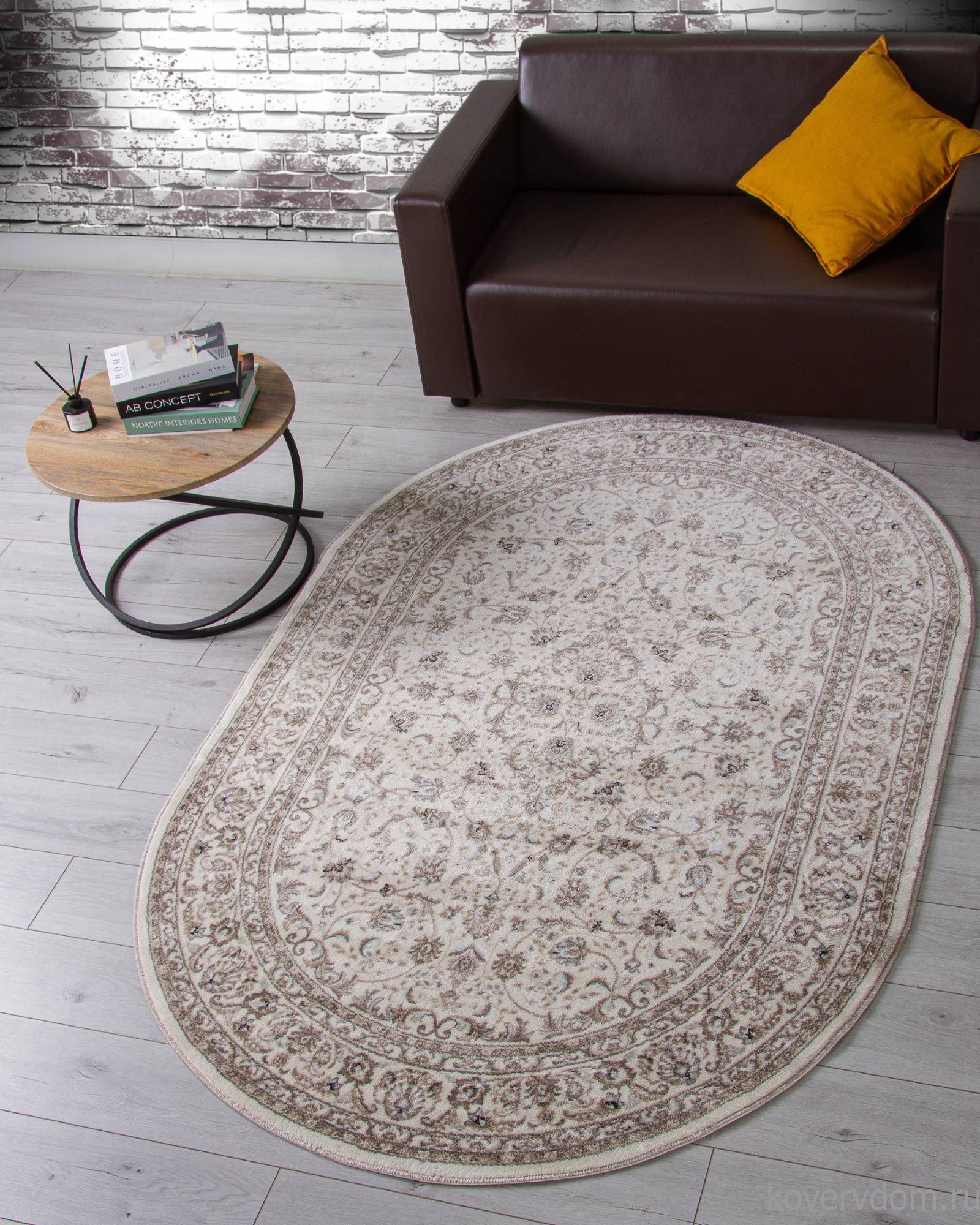 Ковер VALENCIA DELUXE F014 CREAM Овал Ковер VALENCIA DELUXE F014 CREAM Овал