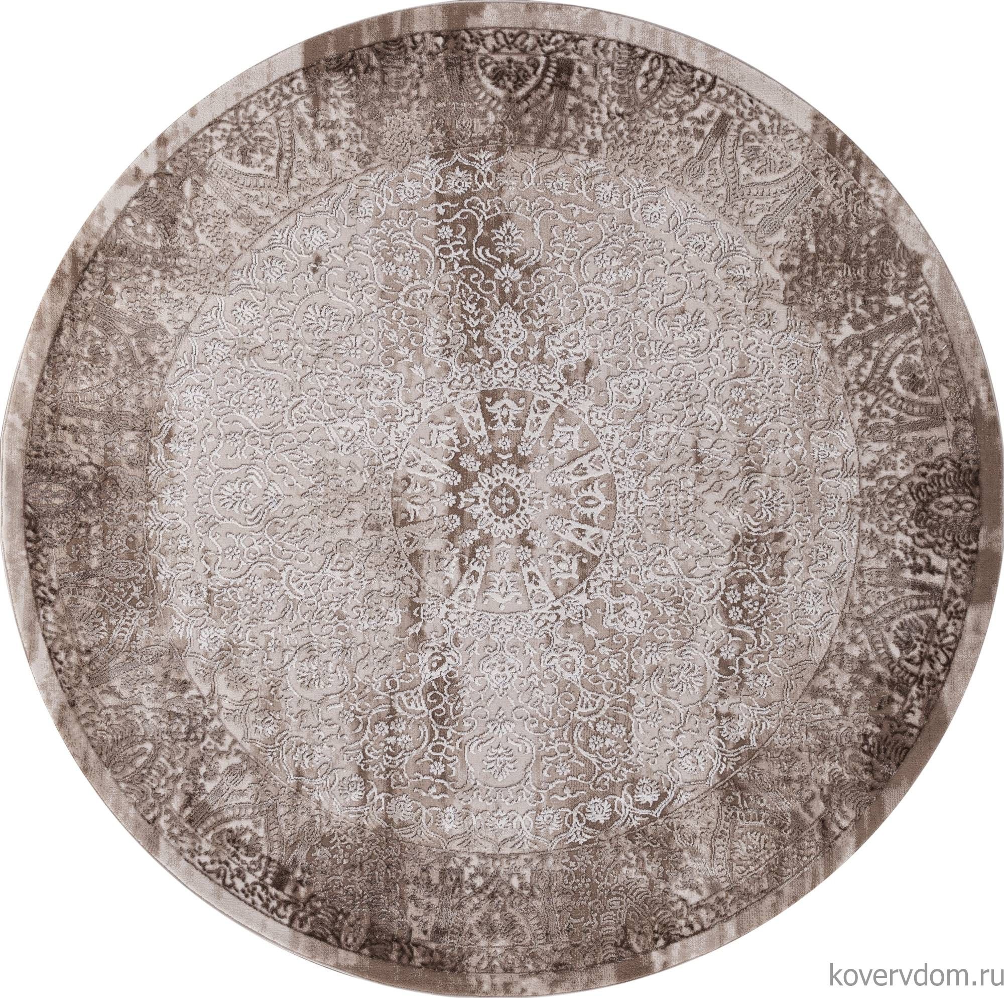 Ковер ARMINA 03878B BROWN / BROWN Круг