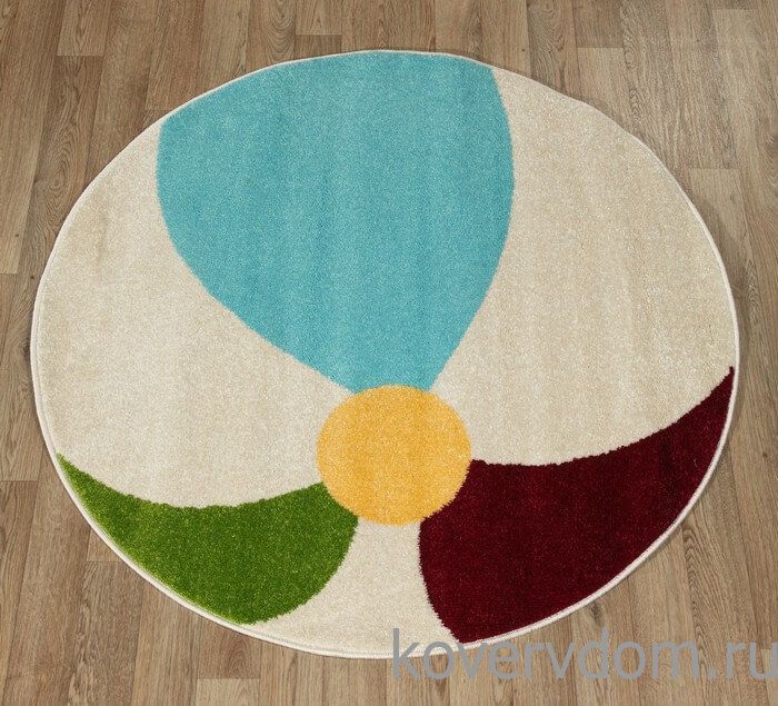 Ковер детский FUNKY TOP PIL cream ROUND